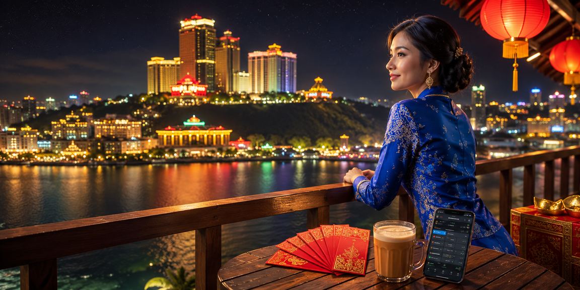 Suasana VIP di Genting Highlands dengan pengguna berbaju kurung menikmati bonus sukan
