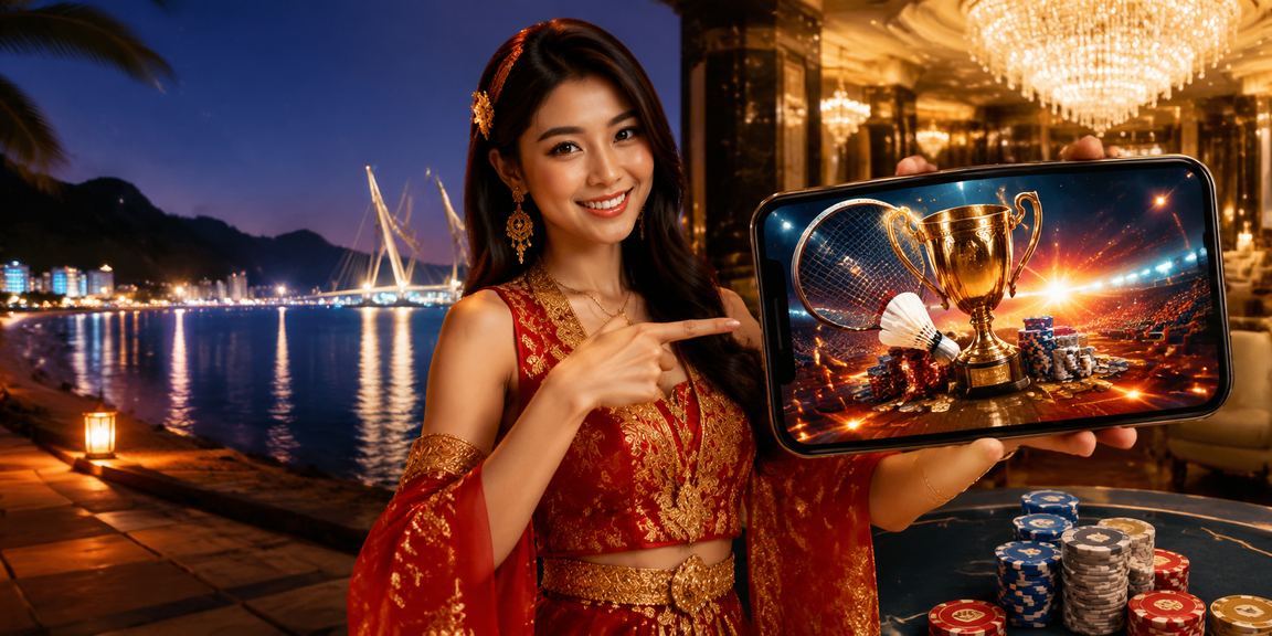 Pengguna bermain slot jackpot melalui telefon pintar di Langkawi dengan sambungan mudah alih